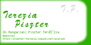 terezia piszter business card